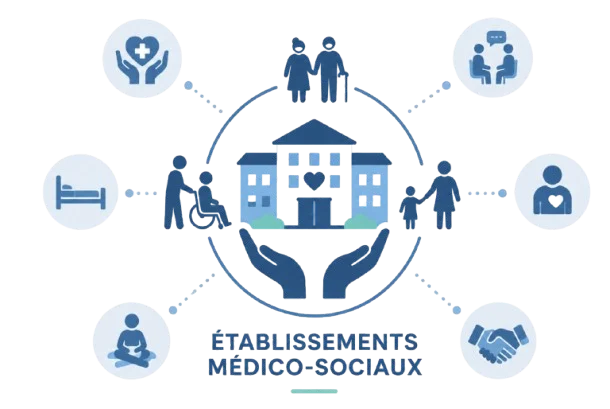 Illustration établissements médico-sociaux AQUESIS
